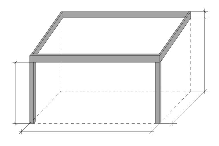 A pergola helyének helyes méréséhez: Lépésről lépésre