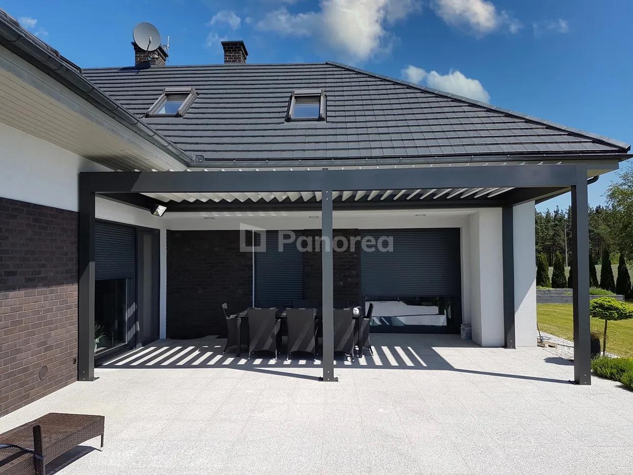 Pergola selea antracit realizacia
