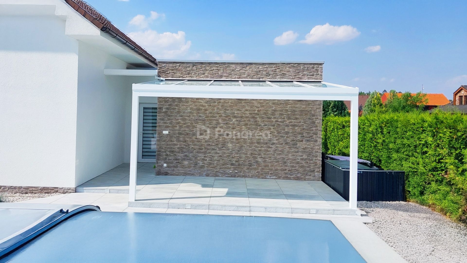 PANOGLASS | Hliníková pergola | Sklo